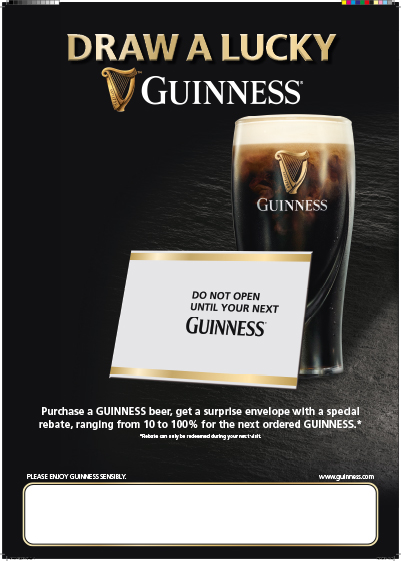 Draw a lucky GUINNESS