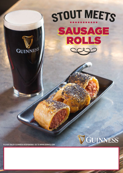 GUINNESS & SAUSAGE ROLLS